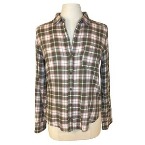 Hollister | Plaid Button Front Flannel Shirt | Size S